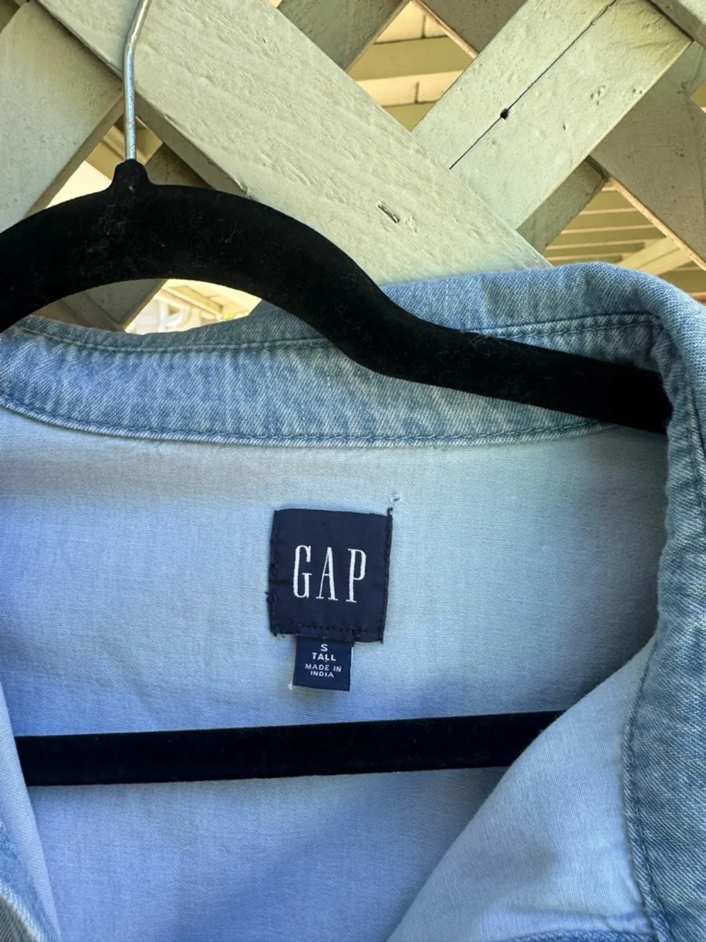 Gap Denim Bubble Mini Shirtdress - Picture 4 of 5